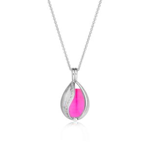 Smykke Æg med Pink Onyx