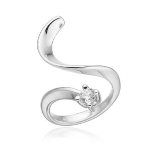 Elegant sølvring med Zirkonia