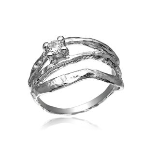 Statement ring i sølv