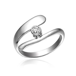 Ring i blank sølv