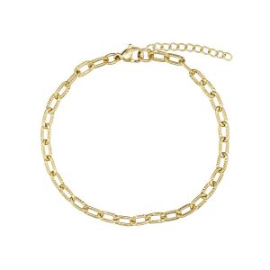 Armbånd i forgyldt stål