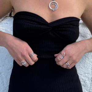 Elegant sølvring med Zirkonia