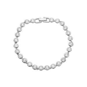 Armbånd i sølv med zirkonia