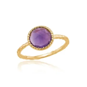 Ring med ametyst
