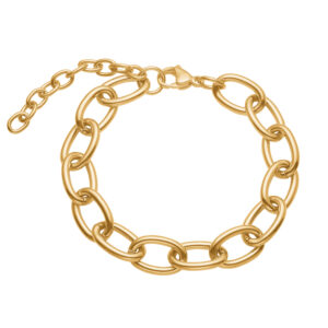 Armbånd i forgyldt stål Chunky